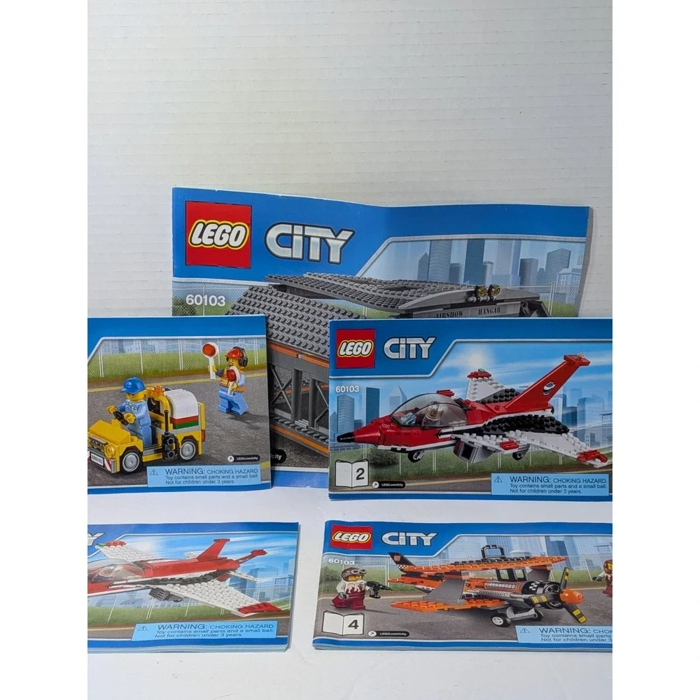 LEGO CITY: Airport Air Show (60103) Manuals Only 1-5 Fast Shipping